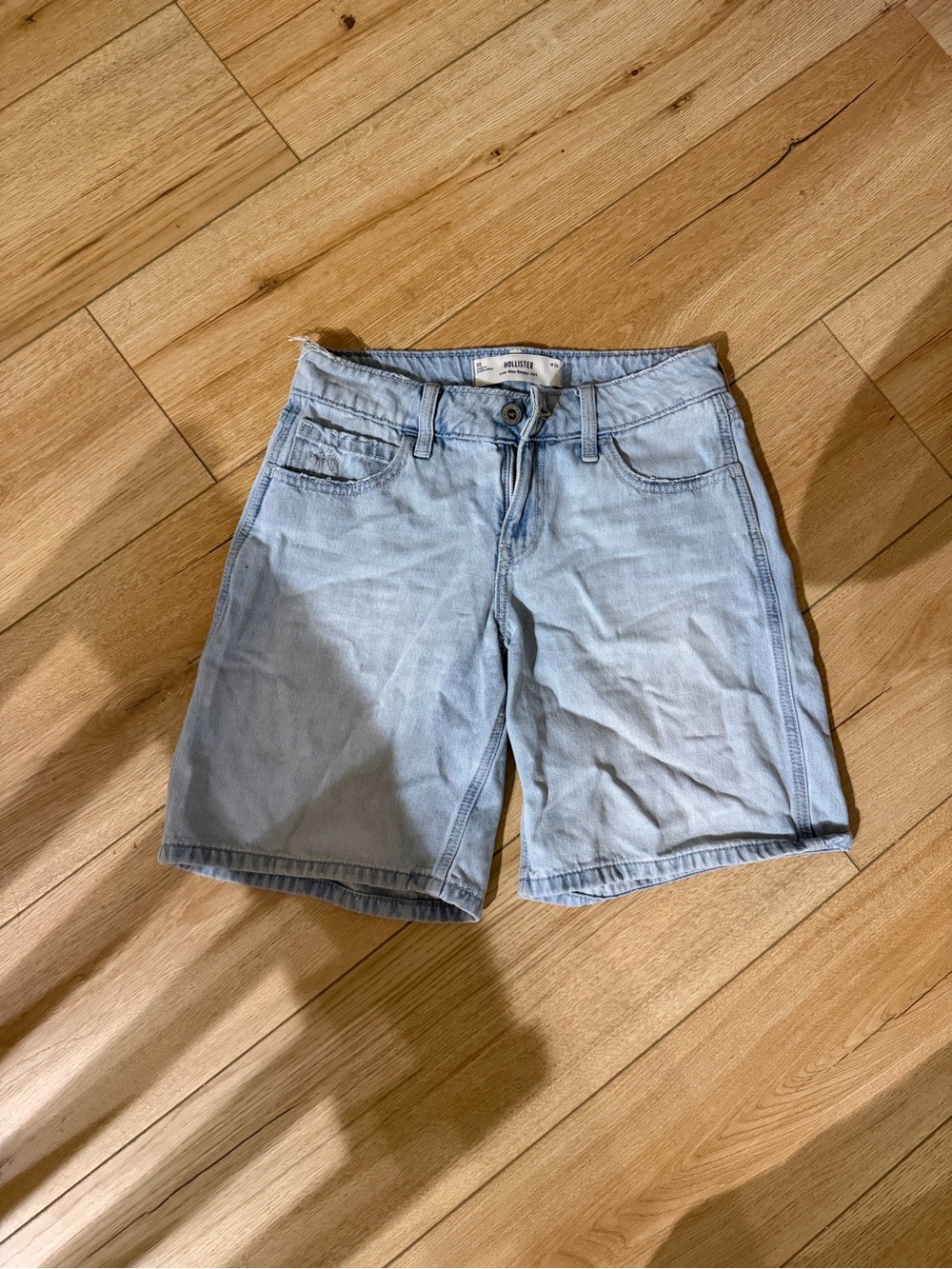 Hollister light blue jorts
